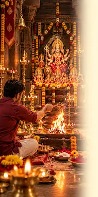 व्यक्तिगत आहुति - आपके नाम-गोत्र से संकल्प, सिद्ध नव-दुर्गा मंदिर का नवरात्रि नवार्ण महायज्ञ